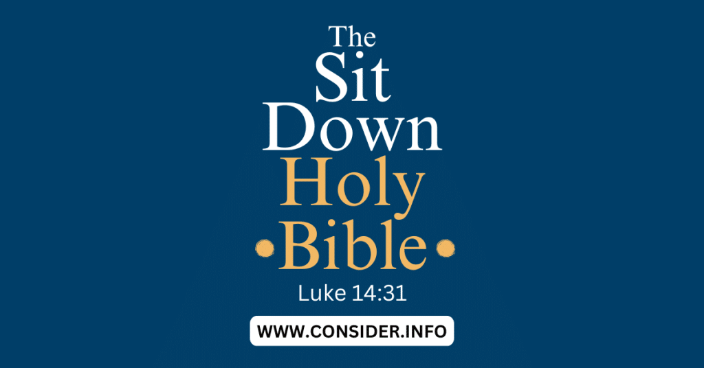The Sit Down Holy Bible