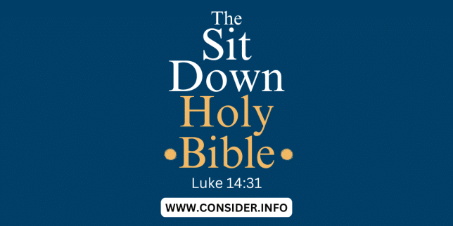 The Sit Down Holy Bible