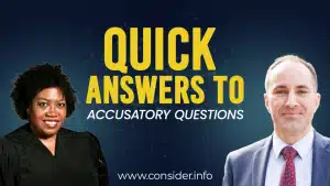 Quick Answers To Prosecutor Simmons Accusations by Questions : Prosecutor Bible Study